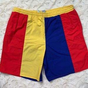 🆕🌞Color-block Swim Trunks